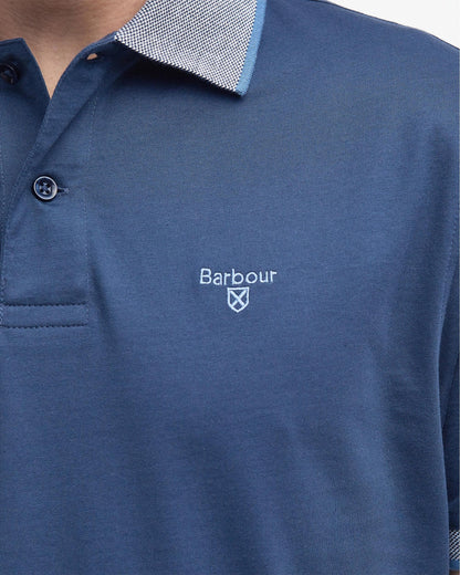 Barbour Cornsay Mens Tailored Polo - Dark Denim