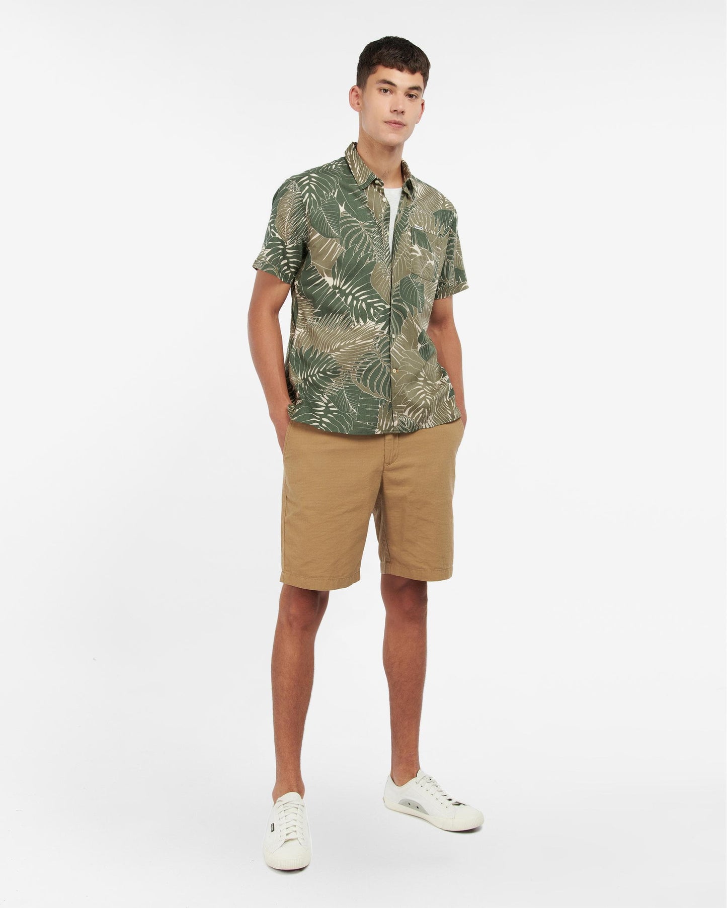 Barbour Cornwall Mens Summer Shirt - Olive