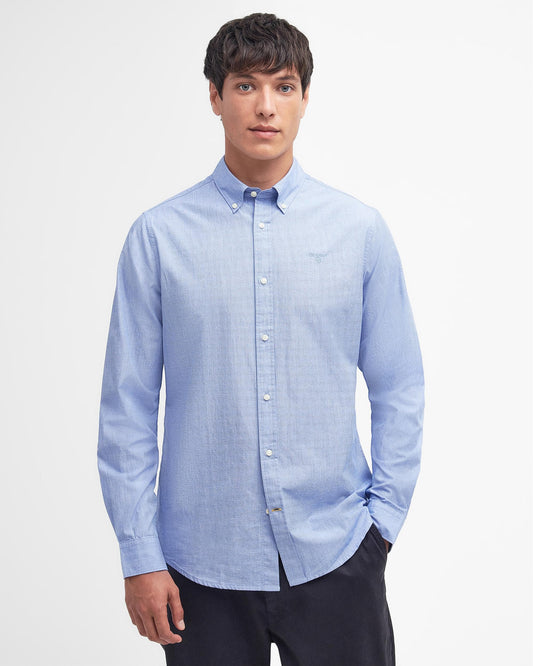 Barbour Crest Poplin Mens Long Sleeve Tailored Shirt