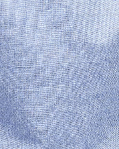 Barbour Crest Poplin Mens Long Sleeve Tailored Shirt - Sky