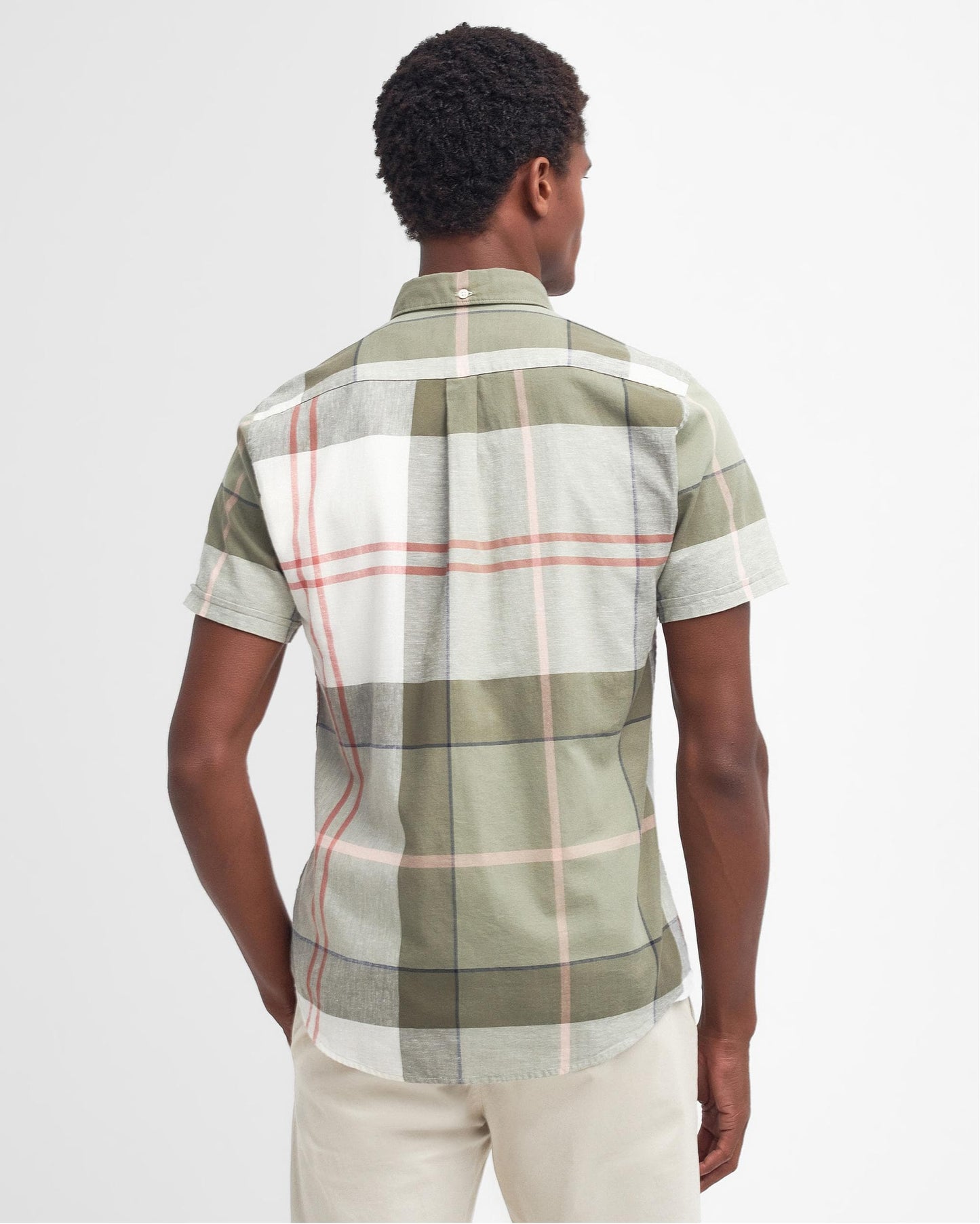 Barbour Douglas Mens Tailored Shirt - Glenmore Olive Tartan
