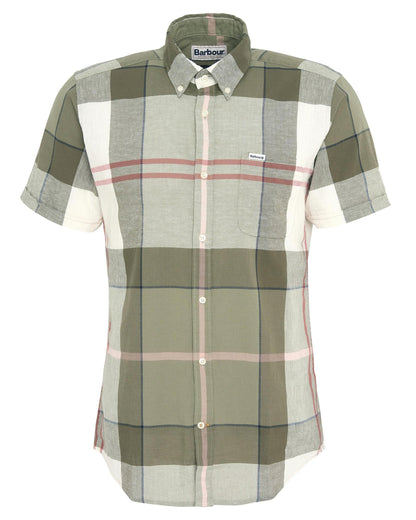 Barbour Douglas Mens Tailored Shirt - Glenmore Olive Tartan