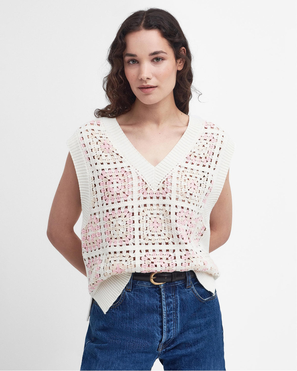 Falmouth V Neck Knitted Jumper Vest