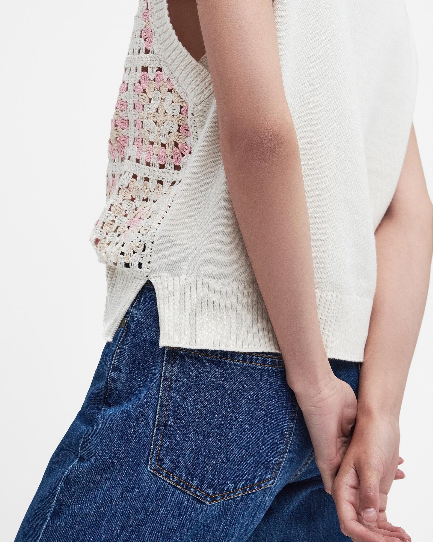 Barbour Falmouth Womens V-Neck Knitted Jumper Vest