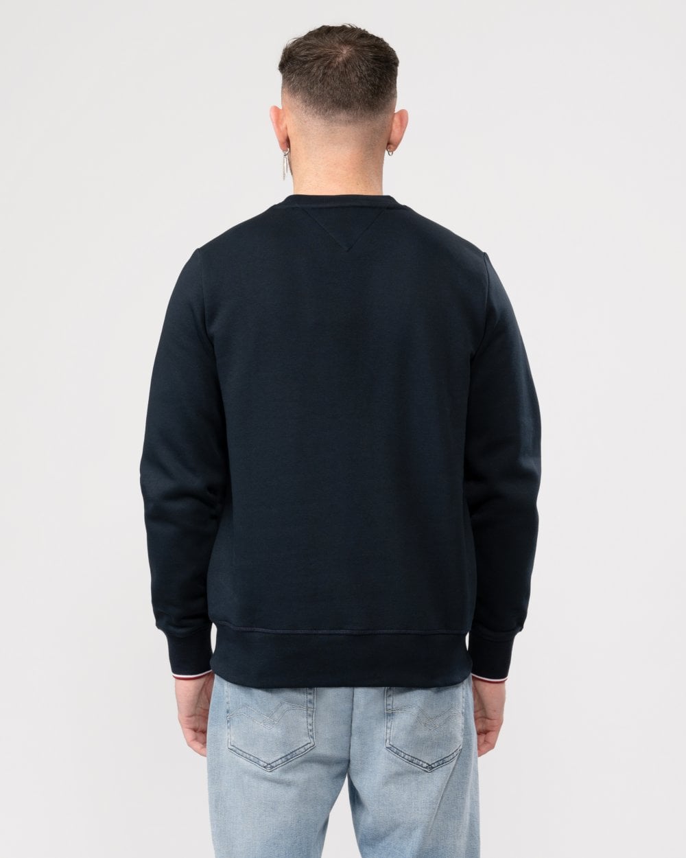 Tommy Hilfiger Tommy Hilfiger Tommy Logo Mens Tipped Sweatshirt