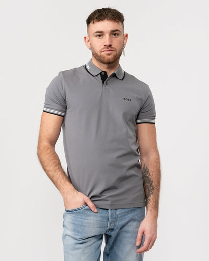 BOSS Green Paul Mens Short Sleeve Polo Shirt With Contrast Tipping