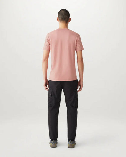 Belstaff Short Sleeved Mens Logo Patch T-Shirt - Rust Pink