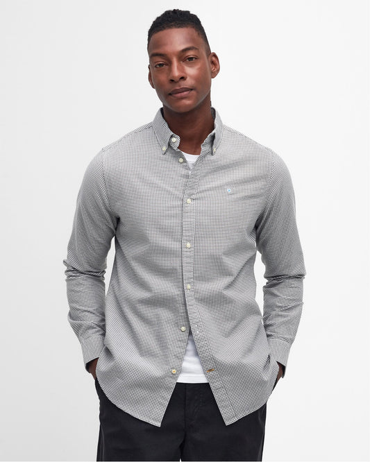 Barbour Gingham Oxtown Mens Long Sleeve Tailored Shirt