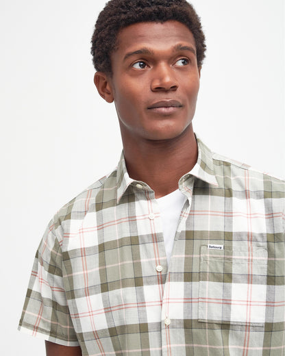 Barbour Gordon Mens Tailored Shirt - Glenmore Olive
