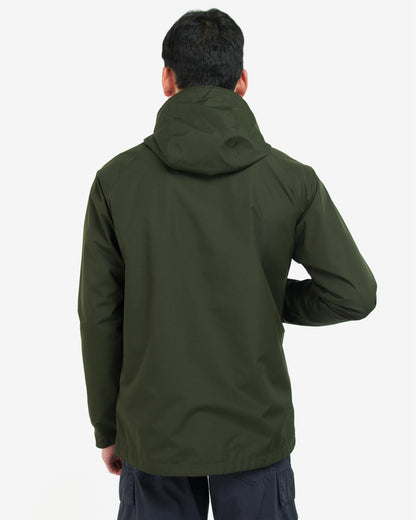 Barbour Hooded Domus Mens Waterproof Jacket - Sage/Dress