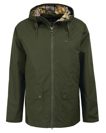 Barbour Hooded Domus Mens Waterproof Jacket - Sage/Dress