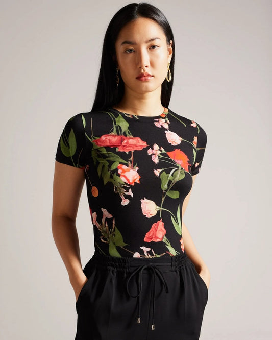 Ted Baker Treyya Womens Printed Fitted Tee