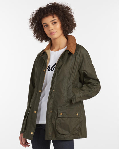 Barbour Lightweight Beadnell Womens Wax Jacket - Archive Olive