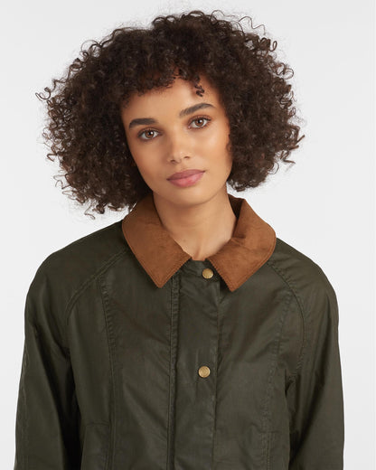 Barbour Lightweight Beadnell Womens Wax Jacket - Archive Olive