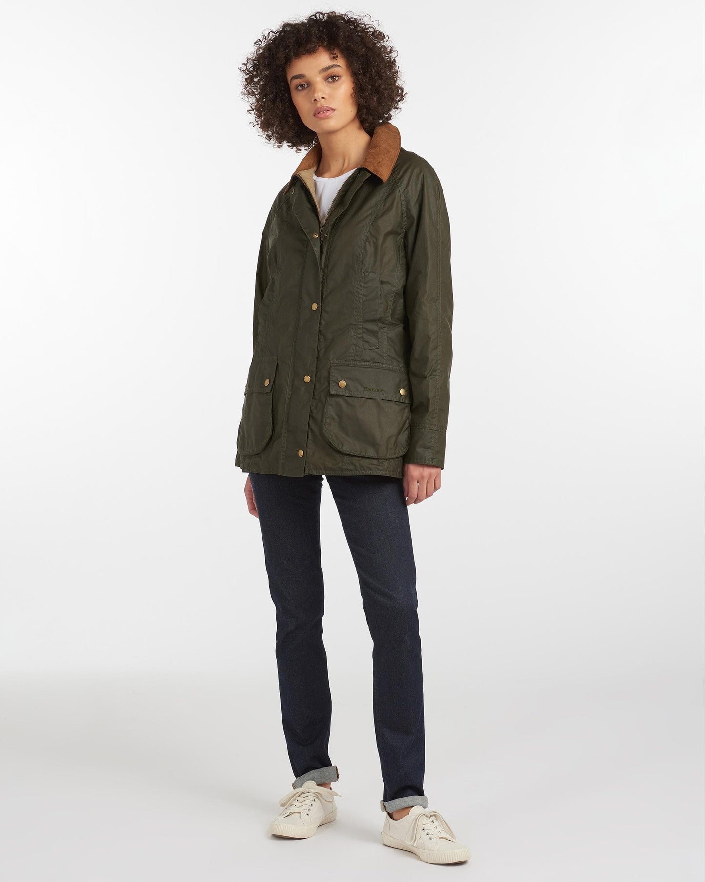 Barbour Lightweight Beadnell Womens Wax Jacket - Archive Olive
