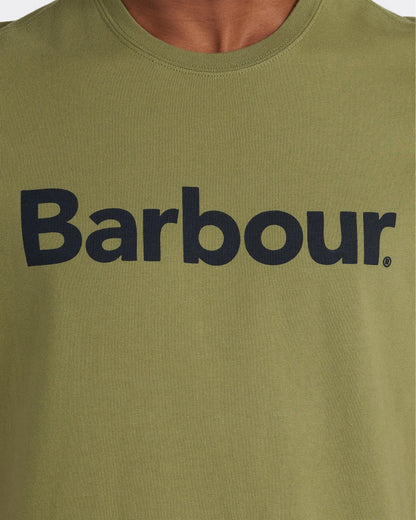 Barbour Logo Mens T-Shirt - Burnt Olive