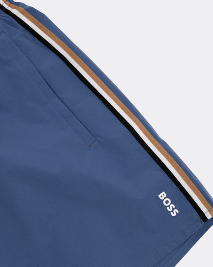 BOSS Orange Iconic Mens Swim Shorts - Open Blue 479