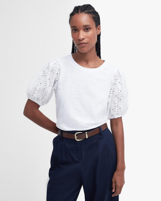 Barbour Longfield Womens Puff Sleeve Top