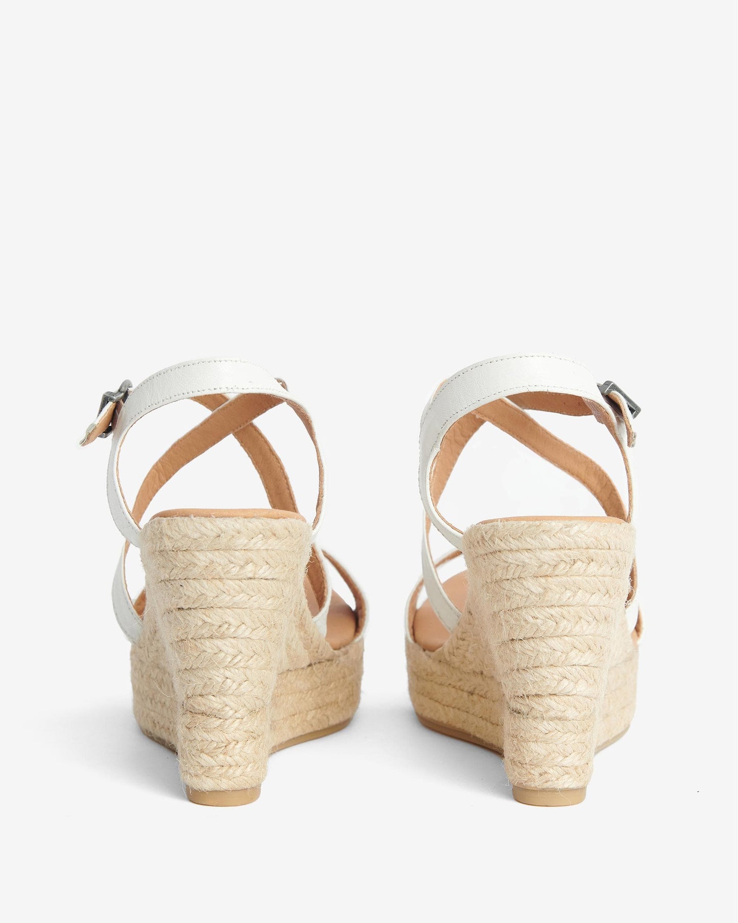 Barbour Lucia Womens Wedge Espadrilles - White