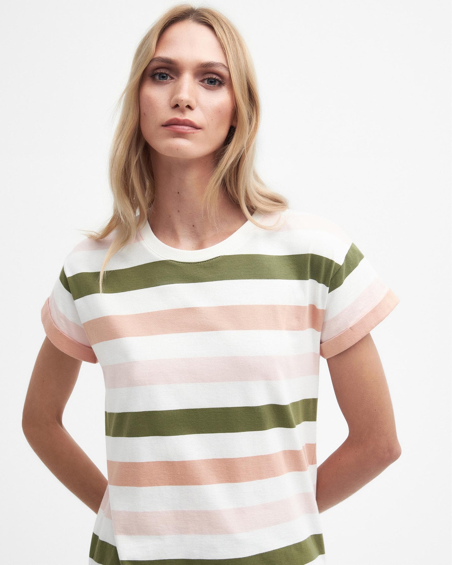 Barbour Lyndale Womens Top - Soft Apricot Stripe