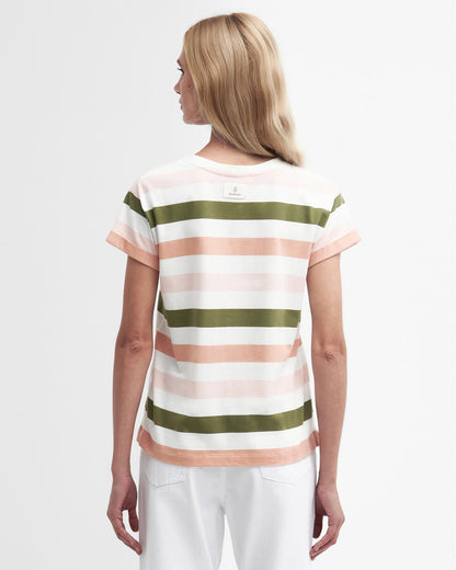 Barbour Lyndale Womens Top - Soft Apricot Stripe