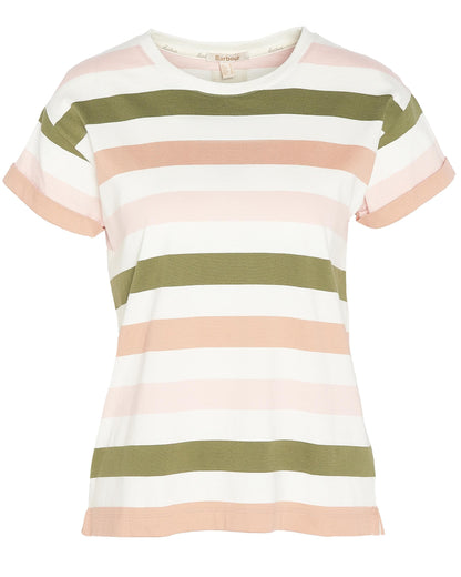 Barbour Lyndale Womens Top - Soft Apricot Stripe