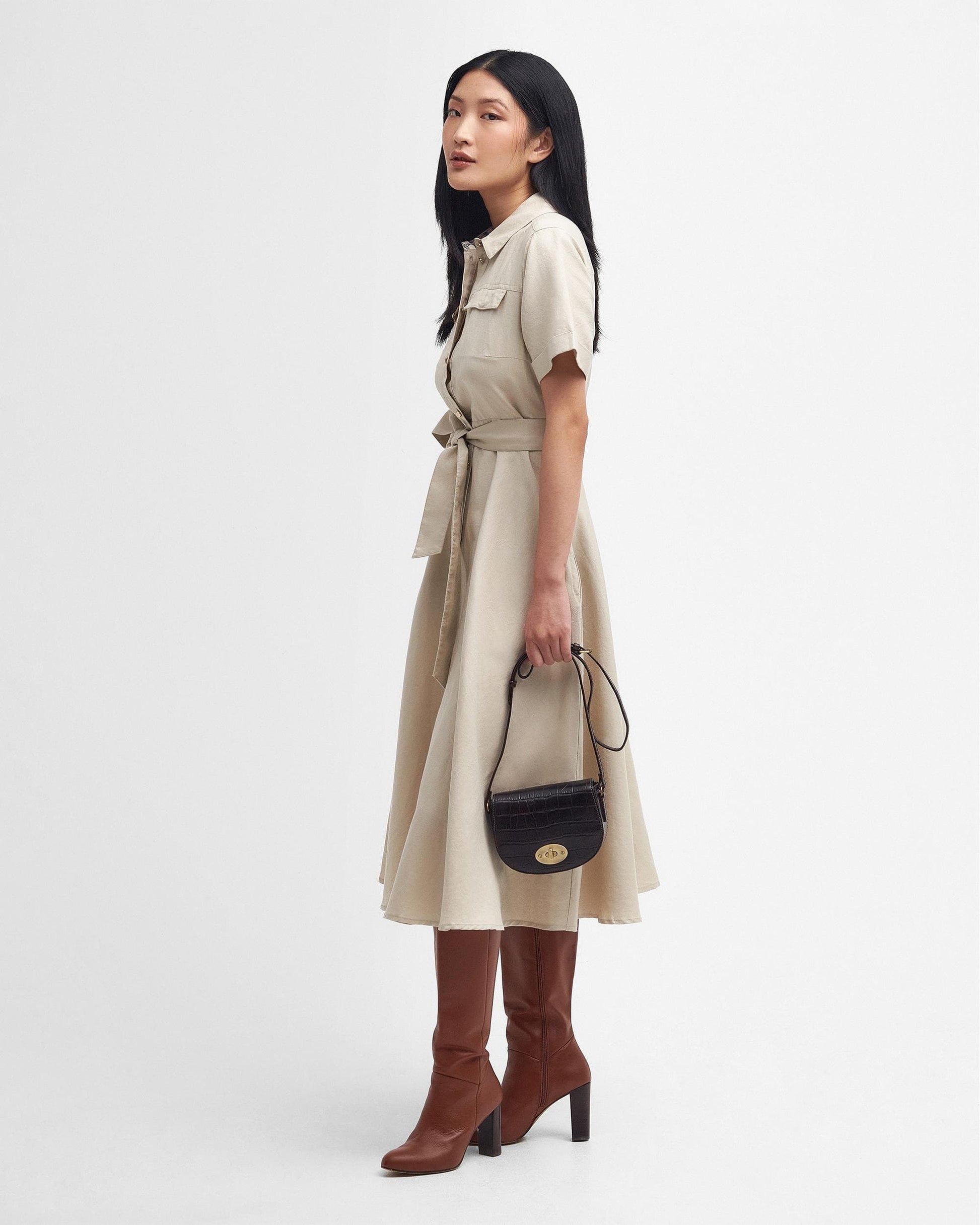 barbour leather dress Barbour International Leather-Look Morini Dress