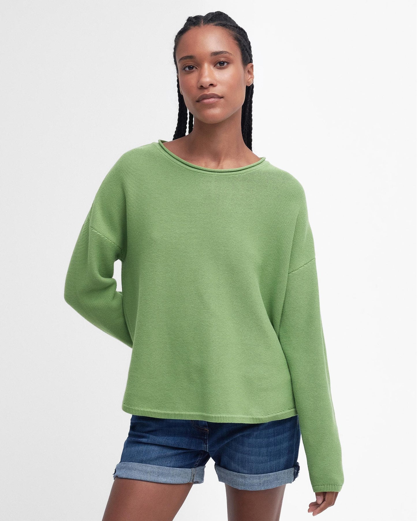 Barbour Marine Womens Jumper - Nephrite Green