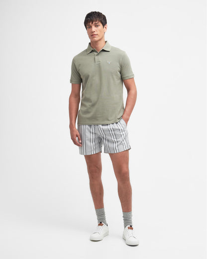 Barbour Mens Sports Polo Shirt - Dusty Green