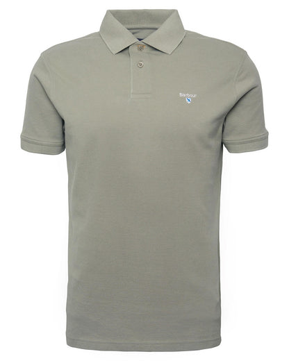 Barbour Mens Sports Polo Shirt - Dusty Green