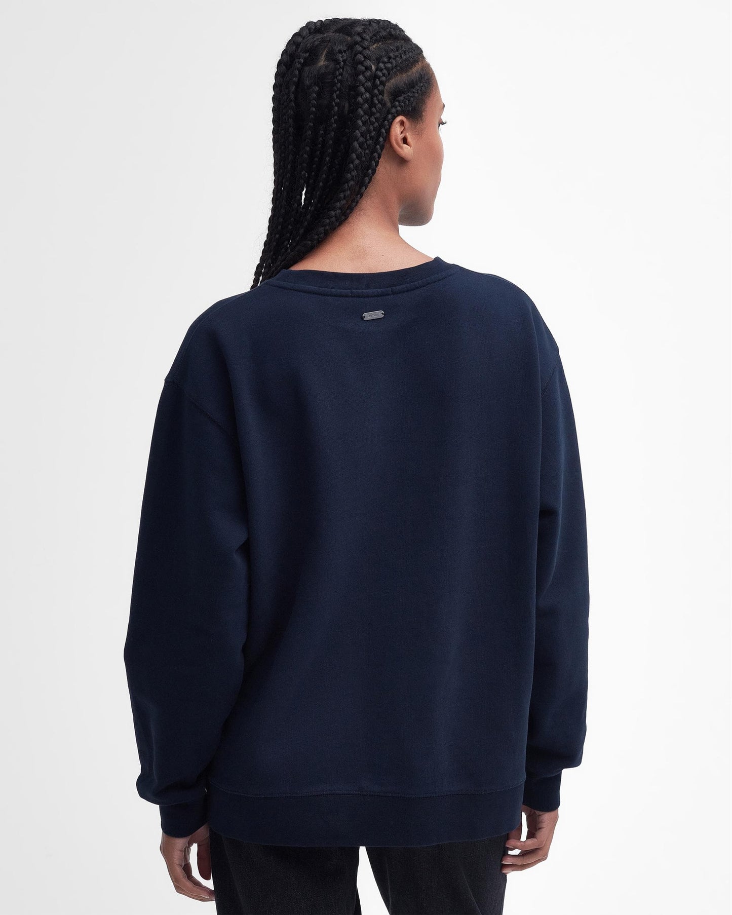 Barbour Northumberland Womens Drop Shoulder Sweatshirt - Navy