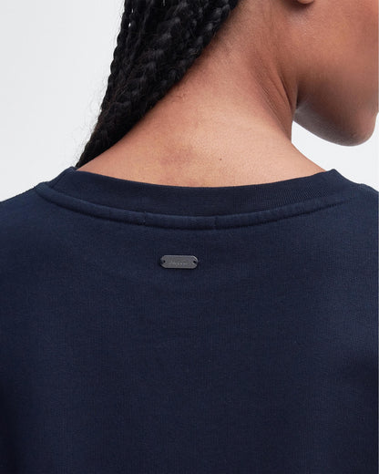 Barbour Northumberland Womens Drop Shoulder Sweatshirt - Navy