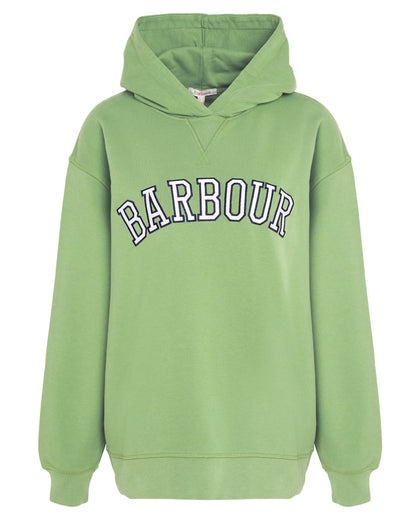 Barbour Northumberland Womens Hoodie - Nephrite Green