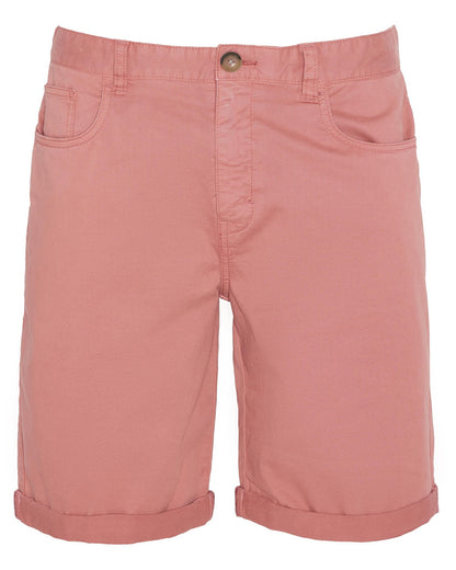 Barbour Overdyed Mens Twill Shorts - Pink Clay