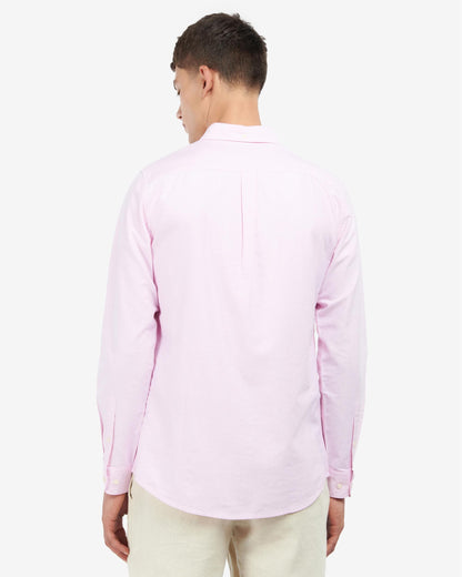 Barbour Oxtown Long Sleeve Mens Tailored Shirt - Pink