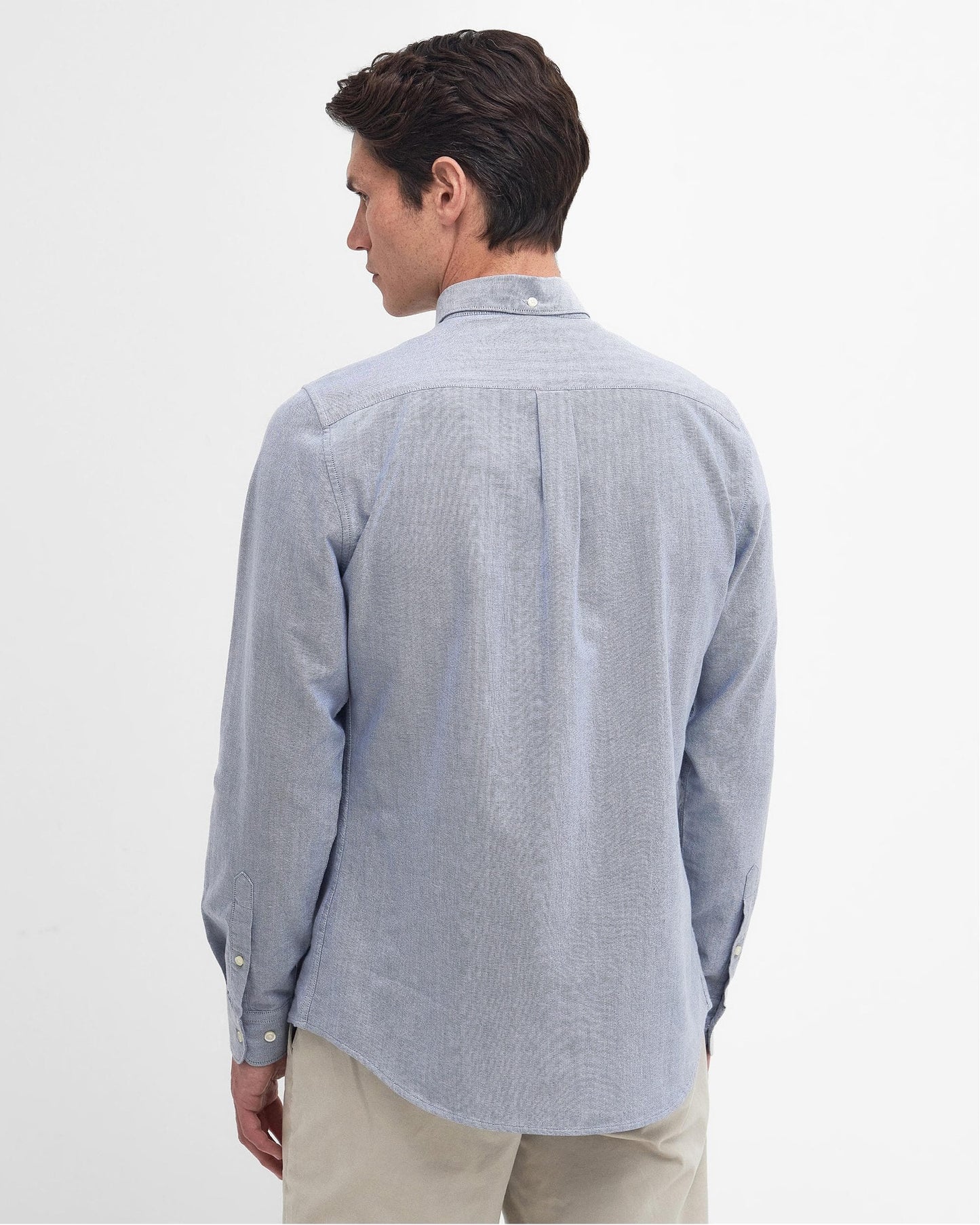 Barbour Oxtown Long Sleeve Mens Tailored Shirt - Dark Denim