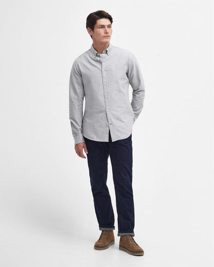 Barbour Oxtown Long Sleeve Mens Tailored Shirt - Pale Sage