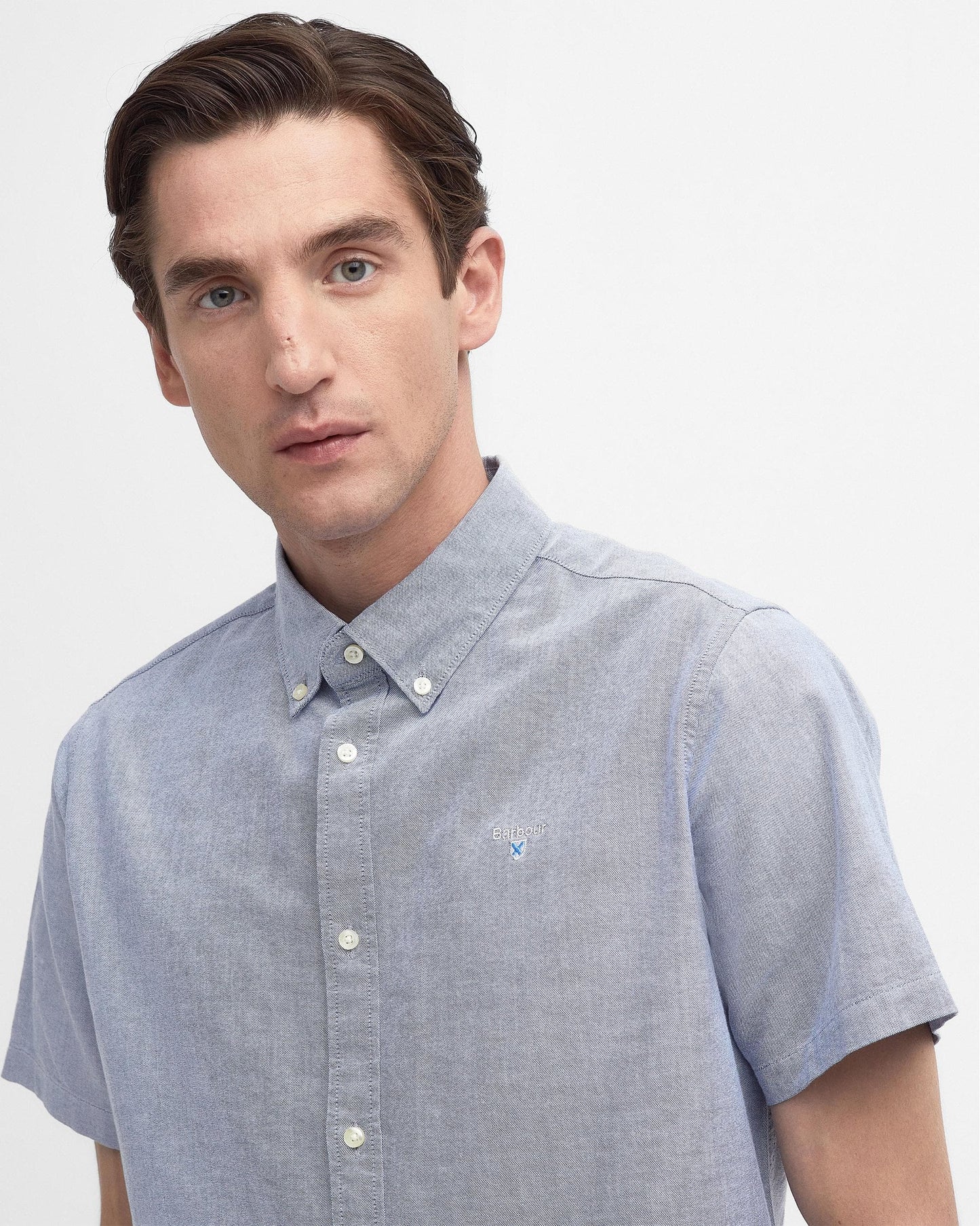 Barbour Oxtown Mens Tailored Shirt - Dark Denim