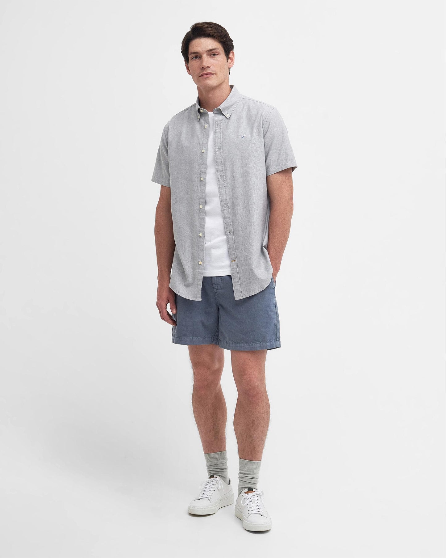 Barbour Oxtown Mens Tailored Shirt - Pale Sage