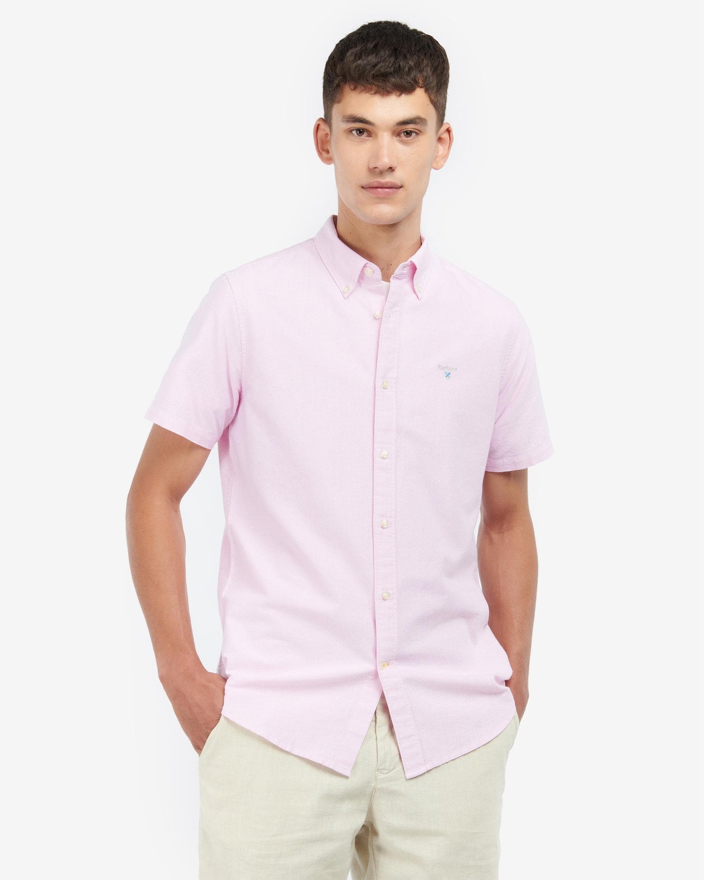 Barbour Oxtown Mens Tailored Shirt - Pink