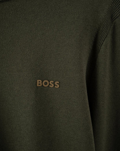 BOSS Green Ever-X Crew Neck Mens Jumper - Open Green 379