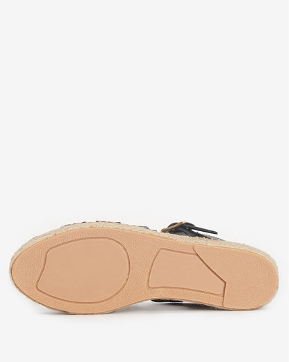 Barbour Paloma Womens Platform Espadrille - Black