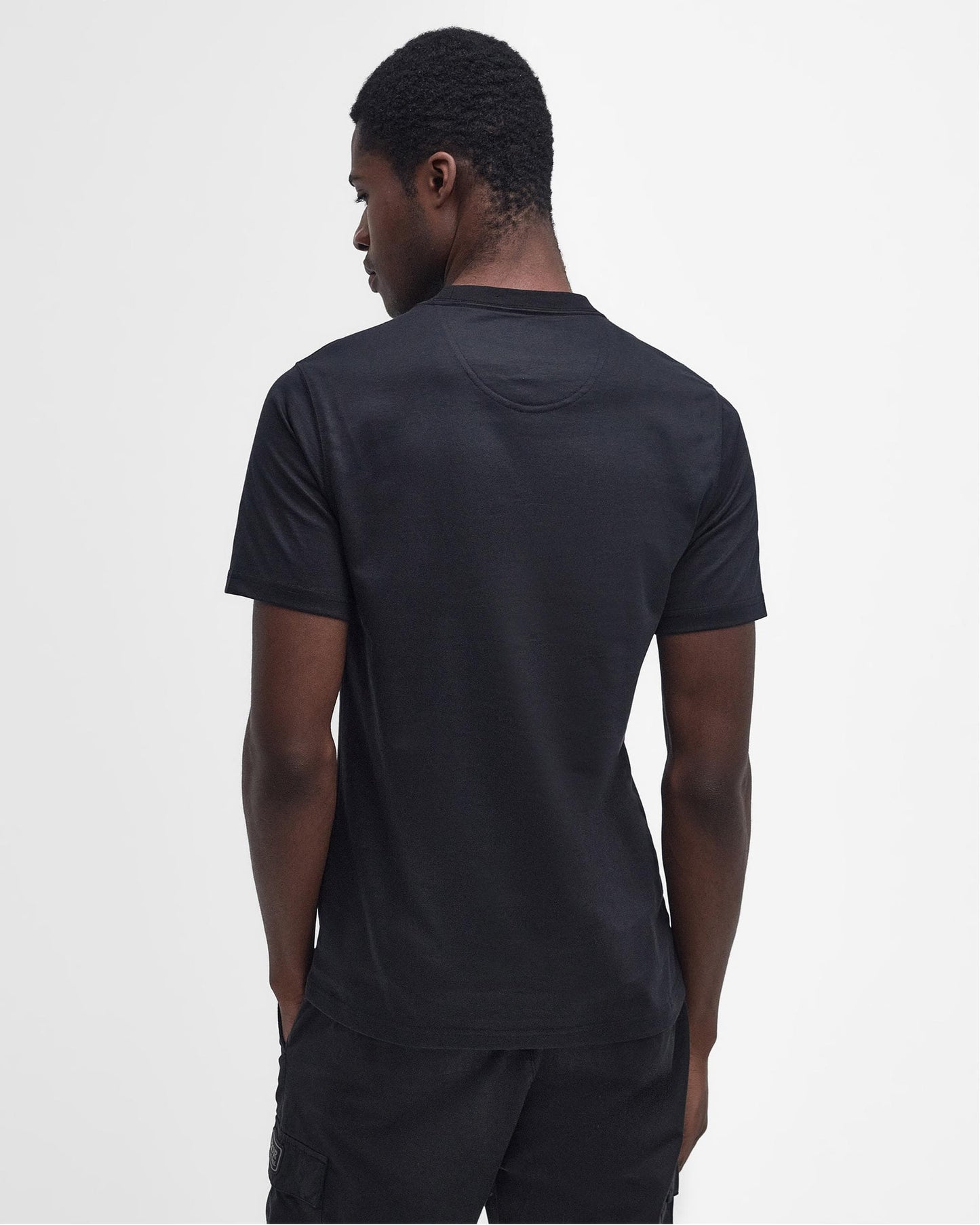 Barbour International Small Logo Mens T-Shirt - Black/Pewter BK11