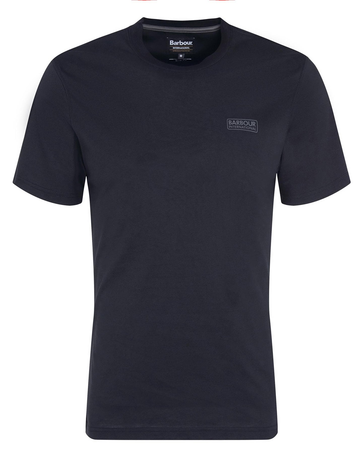 Barbour International Small Logo Mens T-Shirt - Black/Pewter BK11