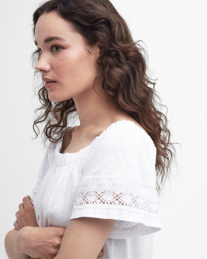 Barbour Ralee Womens Relaxed Top - White