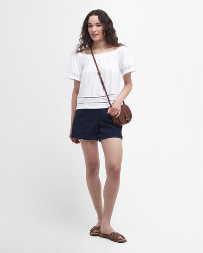 Barbour Ralee Womens Relaxed Top - White