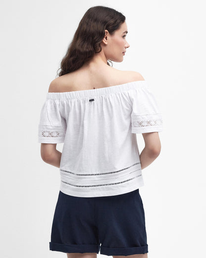 Barbour Ralee Womens Relaxed Top - White