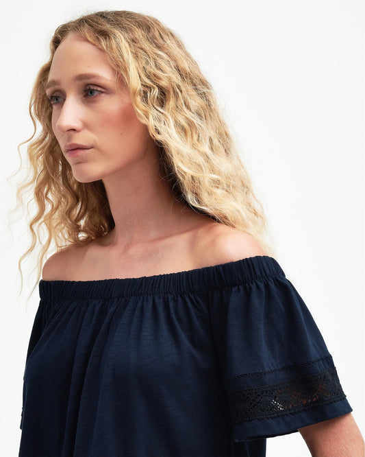 Barbour Ralee Womens Relaxed Top - Navy