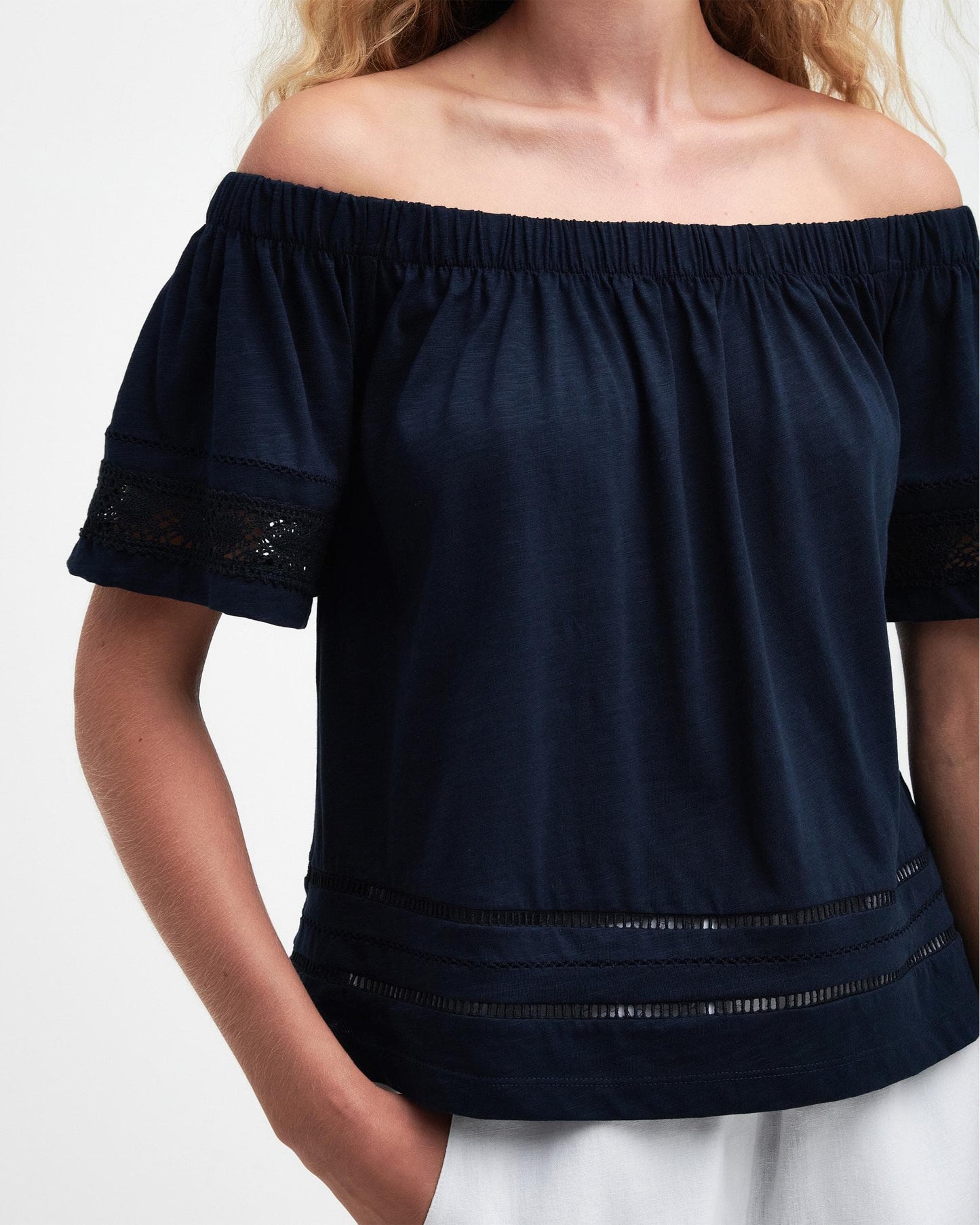 Barbour Ralee Womens Relaxed Top - Navy