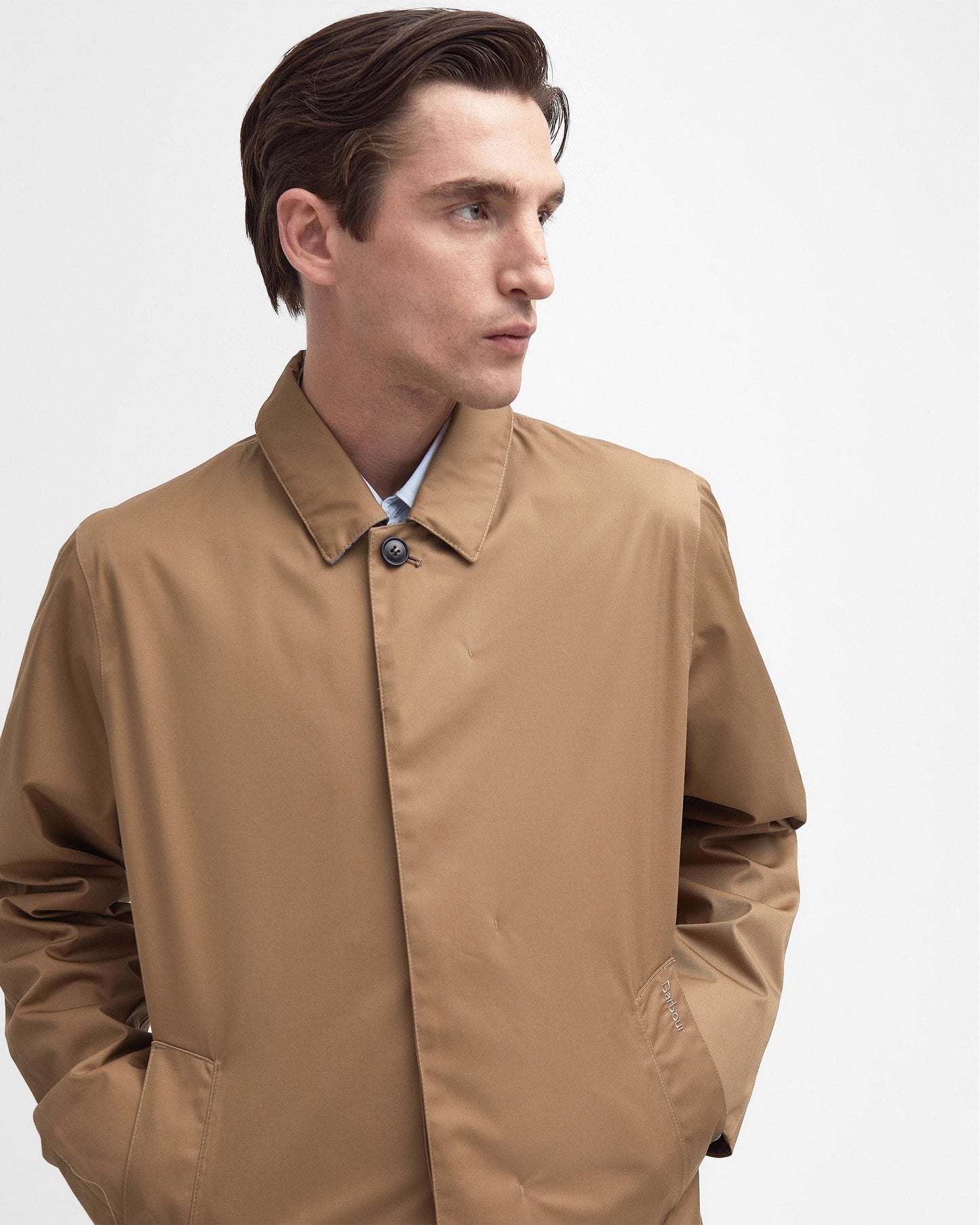 Barbour Rokig Mens Jacket - Military Brown